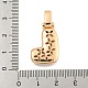 Латунные микропаве прозрачные подвески с фианитом KK-B099-01G-L-3