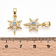 Латунные микро проложить кубического циркония подвески KK-T070-59B-G-3