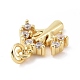 Латунные микро проложить кубического циркония подвески KK-C012-07G-3