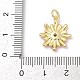 Латунные подвески с кубическим цирконием и эмалью KK-U062-38G-02-3