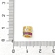 Латунные микро проложить кубического циркония бусы KK-G526-16G-3