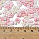 Непрозрачный матовый стеклянный бисер цвета макарон SEED-K009-12B-02-4