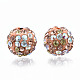 Pave disco бусины RB-T017-04-04-2