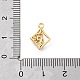 Латунные микро проложить кубического циркония подвески KK-H511-01G-03-3