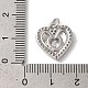 Подвески из латуни с покрытием из прозрачного кубического циркония KK-Z056-16P-3