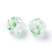 Ручной работы ухабистым Шарики Lampwork LAMP-E021-06J