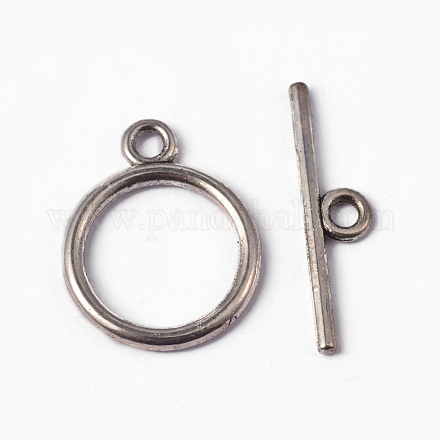 Застежки тоггл в тибетском стиле  X-TIBEP-A12208-S-FF-1