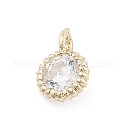 Латунные микро проложить кубического циркония подвески KK-M305-05G-01-1