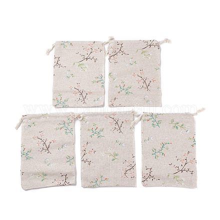 Drawstring мешки хлопка упаковка мешочки ABAG-S003-07A-1