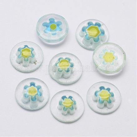 Ручной Millefiori стекло кабошоны G-F346-03D-1