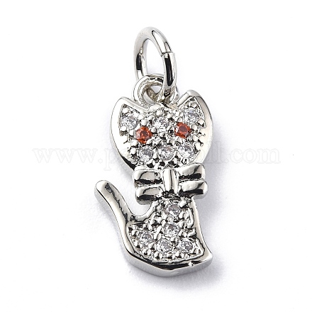 Латунные микро проложить кубического циркония подвески ZIRC-F131-07P-1