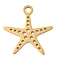 Ion Plating(IP) 304 Stainless Steel Pendants, Laser Cut, Star Charm, Golden, 24x24x1mm, Hole: 3mm