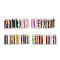 7 Bottles DIY Glass Seed Beads Sets, Mixed Color, 1~7x1.5~5mm, Hole: 0.7~1.5mm, Capacity: 10ml(0.34fl. oz), 7 Bottles.