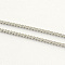 Tarnish Resistant 304 Stainless Steel Twisted Chains, with Spool, Soldered, Stainless Steel Color, 1.8x1.2x0.4mm, about 328.08 Feet(100m)/roll