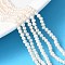 Natural Cultured Freshwater Pearl Beads Strands, Potato, Grade 3A++, Floral White, 3~3.5mm, Hole: 0.7mm, about 104~129pcs/strand, 13.31~15.24''(33.8~38.7cm)
