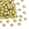 Preciosa® MAXIMA Crystal No Hotfix Flatback Stones, Czech Crystal, Dura Foiling, Round(438 11 615 Chaton Rose), 80250 Acid Yellow, SS16(3.8~4mm)
