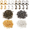 SUNNYCLUE 1400Pcs 16 Styles Bead Knot Covers Tube Crimp Beads Iron Beads Tips Knot Cover Brass Wire Guardians Protectors Crimping Bead Accessory for Jewelry Making Bracelets Necklaces DIY Crafting