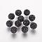 Polymer Clay Rhinestone Beads, Grade A, Round, Pave Disco Ball Beads, Jet, 8x7.5mm, Hole: 1.5~1.8mm