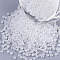 12/0 Imitation Jade Glass Seed Beads, Luster, Round, White, 2mm, Hole: 1mm, about 40000pcs/bag