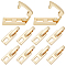 Brass Watch Band Clasps, Mixed Color, 17x5x4mm, Hole: 2mm, 10pcs