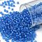 TOHO Round Seed Beads, Japanese Seed Beads, (309) Inside Color Light Sapphire/Opaque Blue Lined, 8/0, 3mm, Hole: 1mm, about 222pcs/10g