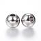 Tarnish Resistant 304 Stainless Steel Beads, Round, Stainless Steel Color, 12x11mm, Hole: 4mm