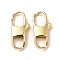 Brass Lobster Claw Clasps, Cadmium Free & Nickel Free & Lead Free, Real 18K Gold Plated, 23x11x4.5mm, Hole: 6x6mm