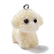Resin Pendants, With Platinum Iron Loop, Dog, Light Yellow, 28.5x21x26mm, Hole: 2mm