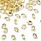 Faceted Natural Citrine Cabochons, Pointed Back, Oval Shape, 4x3x2mm