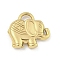 Ion Plating(IP) 304 Stainless Steel Pendants, Elephant Charm, Real 18K Gold Plated, 18.5x21x4mm, Hole: 2.5mm