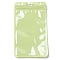 Rectangle Plastic Yin-Yang Zip Lock Bags, Resealable Packaging Bags, Self Seal Bag, Light Green, 16x9x0.02cm, Unilateral Thickness: 2.5 Mil(0.065mm)