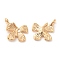 Brass Pendants, Cadmium Free & Nickel Free & Lead Free, Butterfly Charm, Real 18K Gold Plated, 17x14x3.5mm, Hole: 1.8mm