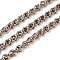 304 Stainless Steel Glass Link Chains, Unwelded, with Spool, Goldenrod, 10x8x8mm