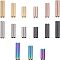 304 Stainless Steel Tube Beads, Mixed Color, 15~25x3mm, Hole: 2mm, 30pcs/box