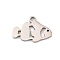 Non-Tarnish 201 Stainless Steel Pendants, Laser Cut, Sea Animal Charm, Stainless Steel Color, Fish, 14.5x10x1mm, Hole: 1.5mm