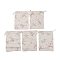 Cotton Packing Pouches Drawstring Bags, with Printed Flower, Colorful, 18x13cm
