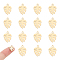304 Stainless Steel Charms, Monstera Leaf, Golden, 13x9x1mm, Hole: 1mm, 16pcs/box