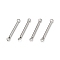 Tarnish Resistant 304 Stainless Steel Link Connectors, Column, Stainless Steel Color, 20.5x3x1.5mm, Hole: 1.8mm
