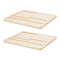 Wood Sticky Note Holder, Notepad Holder, BurlyWood, 18x1.6x0.85cm, Inner Diameter: 7.8~16x2~7.75cm