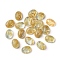 Synthetic Jade Cabochons, Oval, 8~8.5x6~6.5x2.5~3.5mm