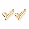 304 Stainless Steel Pendants, Heart, Golden, 18x16x4mm, Hole: 1.2mm