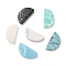 Glass Cabochons, Imitation Gemstone, Half Round, Mixed Color, 10x5x2mm