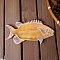 Fish Resin Jewelry Plates, Storage Tray for Rings, Necklaces, Earring, Gold, 197x104x15mm