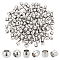 150Pcs 3 Style 304 Stainless Steel European Beads, Barrel/Rondelle/Column Large Hole Beads, Stainless Steel Color, 6~8x5~6mm, Hole: 4~5mm, 50pcs/style