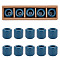 Porcelain Candle Holder, Candle Jar, Column, Midnight Blue, 3.2x3.2cm, Inner Diameter: 1.75cm, 5pcs/box