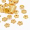 Tibetan Style Alloy Bead Caps, Mixed Shapes, Golden, 5~20x2~10mm, Hole: 0.5mm