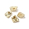 Brass Beads, Cadmium Free & Nickel Free & Lead Free, Nuggets, Real 18K Gold Plated, 6x4x2mm, Hole: 1.2mm