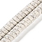 Imitation Bodhi Handmade Porcelain Beads Strands, Dise, Snow, 8~8.5x5~6mm, Hole: 1.4mm, about 83pcs/strand, 14.57''(37cm)
