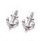 Non-Tarnish 304 Stainless Steel Links, Anchor, Stainless Steel Color, 27x16x2mm, Hole: 1.5mm
