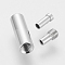 Brass Screw Clasps, for Necklace Making, Platinum Color, about 4mm wide, 12.5mm long, hole: 1mm